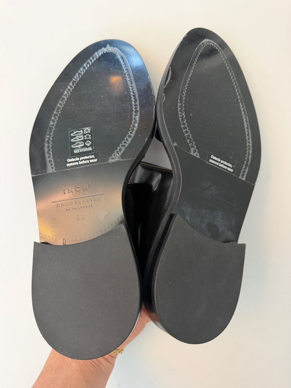 INCH2 Black Mary Jane Monk Strap Shoes, Size 38 (US 8) - Picture 6 of 7